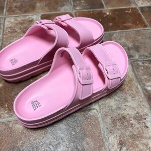 Wild Fable Pink Double-Strap Sandals